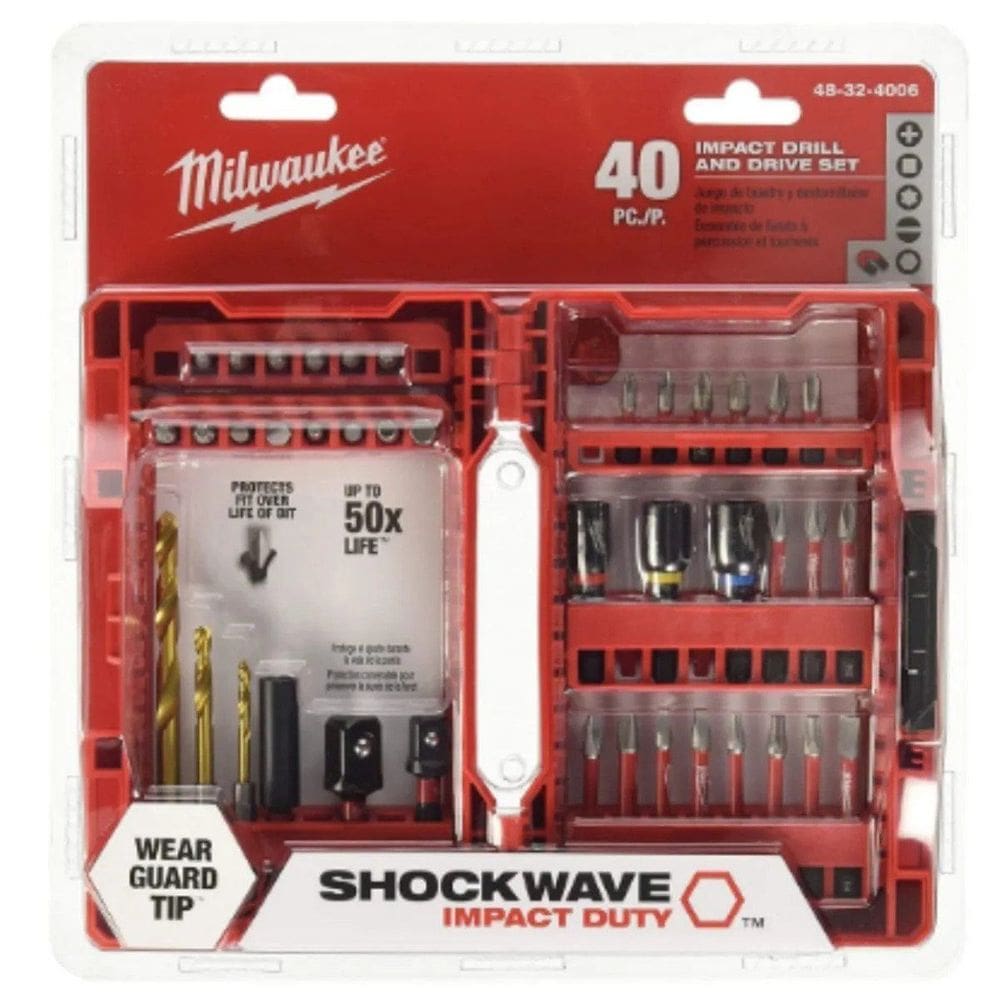 Jogo De Chaves Bit Shockwave Com 40 Peças 48-32-4006 Milwaukee - Unica Unico