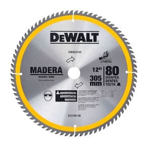 Lâmina Serra Esquadria 12" 80 Dentes Madeira DWA03150 DeWalt - Unica Unico