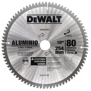 Lâmina Serra Esquadria 10" 80 Dentes Aluminio DWA03210 DeWalt - Unica Unico