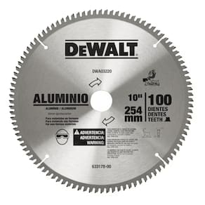 Lâmina Serra Esquadria 10" 100 Dentes Aluminio DWA03220 DeWalt - Unica Unico