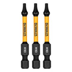 Ponta Torx T10 FlexTorq 2-1/4" 3 Peças DWAF2TX10IR3 DeWalt - Unica Unico