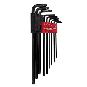 Jogo de Chaves L Torx Longas (Perfil Hexalobular) 9 Peças R36455009 Gedore - Unica Unico