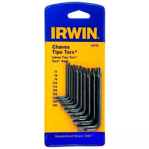 Jogo Chave Torx I Curto 10 Peças T7 a T40 IW10751 Irwin - Unica Unico