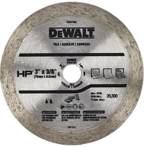 Disco Diamantado Liso 3" x 3/8" (76 x 9,5mm) DW47350 DeWalt - Unica Unico