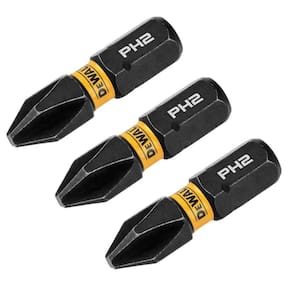 Ponta Phillips #2 FlexTorq 1" 3 Peças DWAF1PH2IR3 DeWalt - Unica Unico