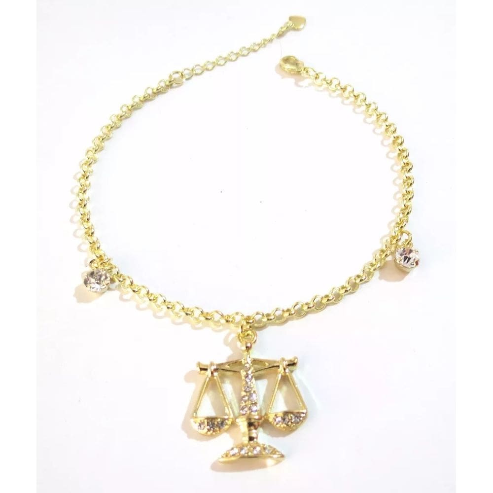 Pulseira Direito Advogada Juiz Folheado a Ouro 18k
