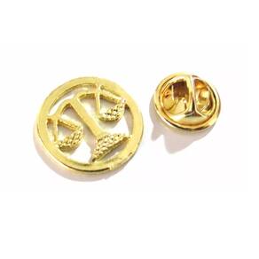 Broche Direito Advogada Folheado A Ouro 18k