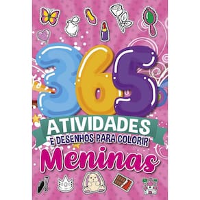 Livro: 365 Atividades E Desenhos Para Colorir - Meninas