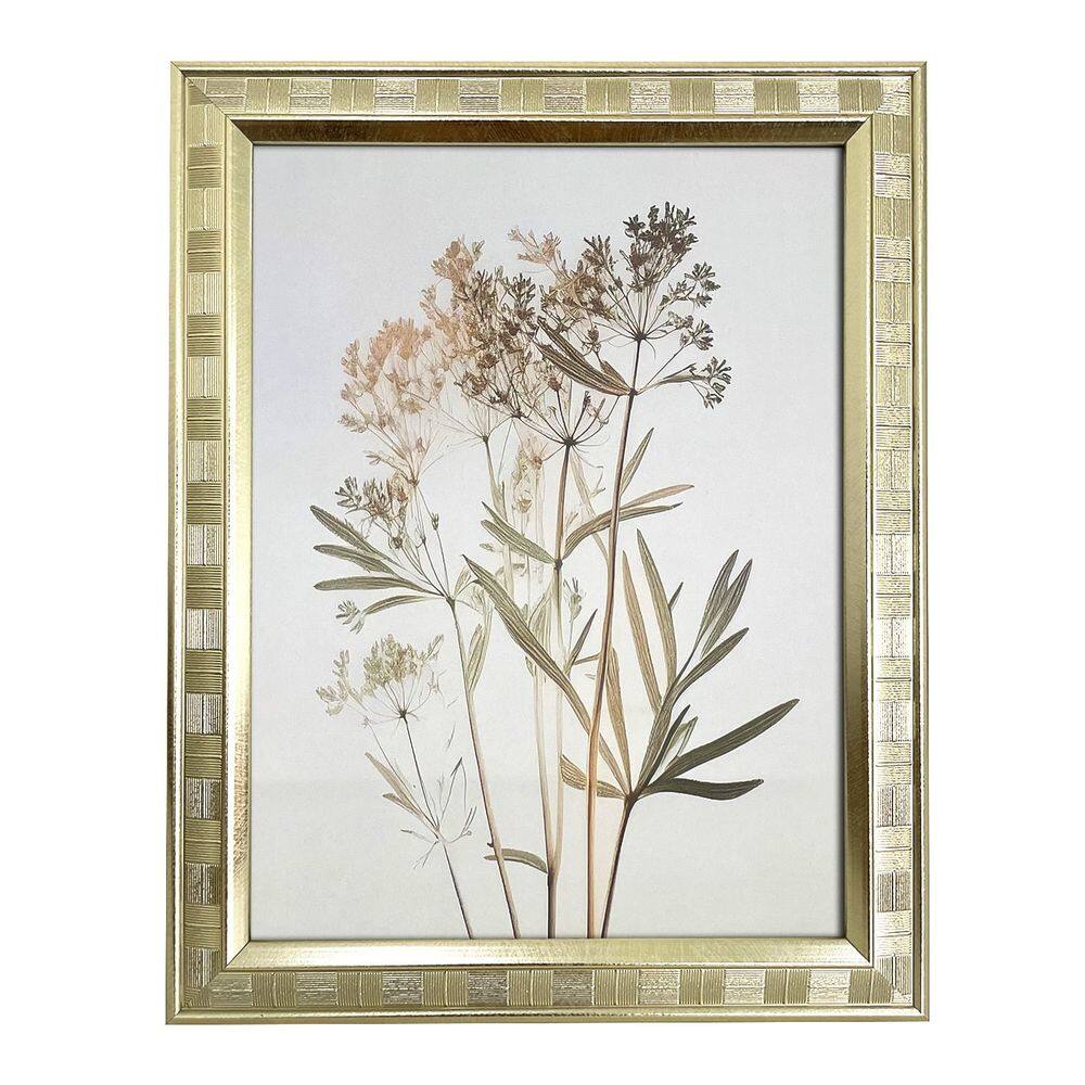 Porta-Retrato em Poliestireno com Moldura Dourada e Vidro 15x20