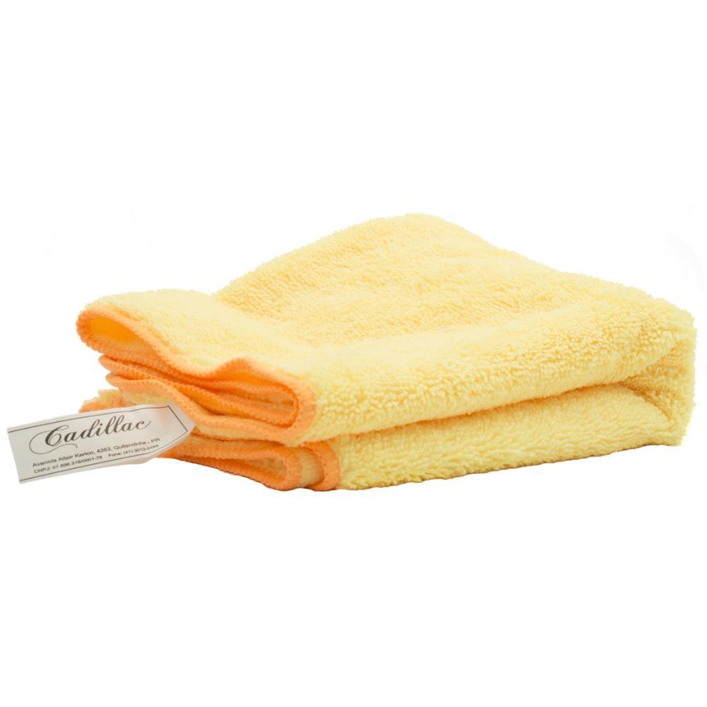 Flanela de Microfibra Amarela 40x40cm 310GSM Cadillac