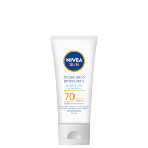 NIVEA SUN Toque Seco Antissinais FPS 70 - Protetor Solar Facial 40ml