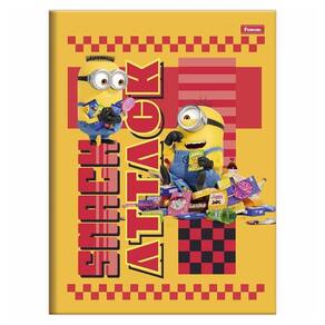 Caderno Brochurão 80Fls Minions Snack Amarelo Foroni