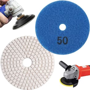 1 X Lixa Discos Grão 4 Pol.100Mm Diamantada Liso Polir