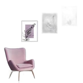 Kit 3 Quadros Modernos Arte Lavanda 24X18Cm - Com Vidro