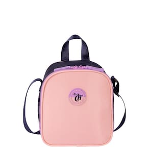 Lancheira Grande Capricho Block - Pêssego E Lilás