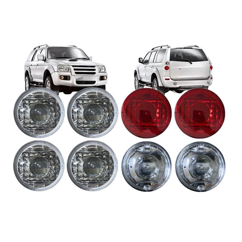 Kit Lanterna Pisca Freio Ré Compativel Pajero Sport Tr4