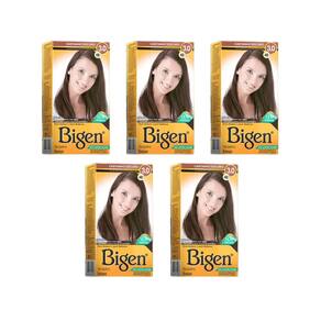 Coloraçao Bigen 48 Castanho Escuro - Kit C/5Un