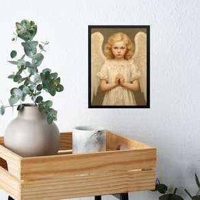 Quadro Decorativo Anjo Menininha 45X34Cm