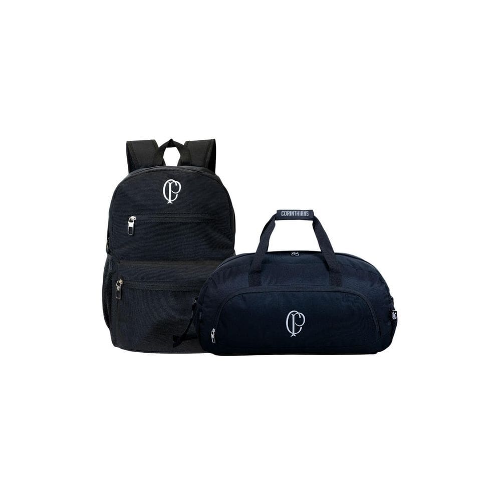 Kit Mochila De Costas + Sacola De Viagem Corinthians
