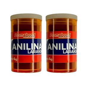 Kit 2 Anilina A Álcool Permabond Cor Do Produto:Laranja