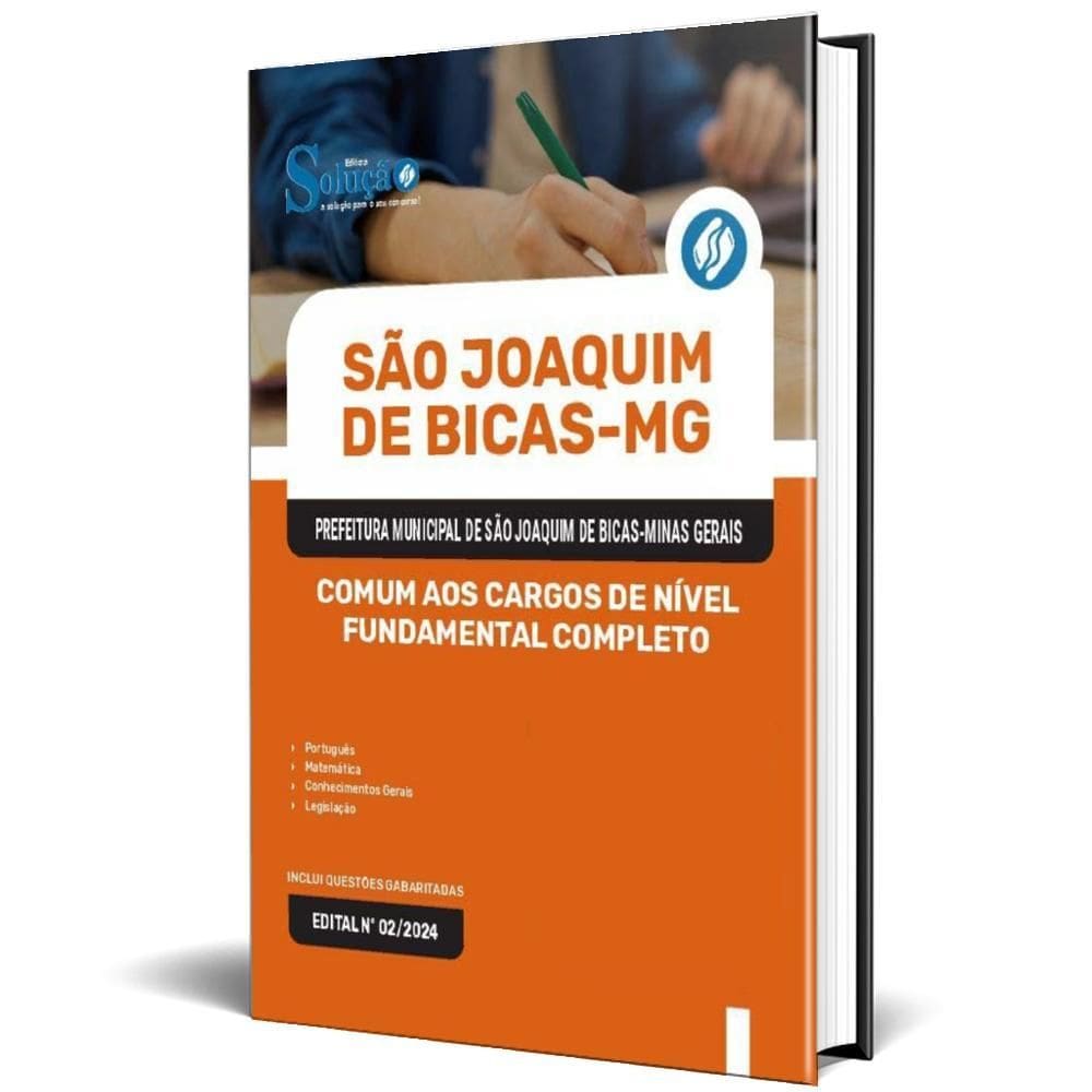 Apostila Prefeitura São Joaquim Bicas Mg 2024 Comum Aos