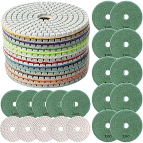 20 X Lixas Discos Grão Liso 4 Pol.100Mm Diamantada Granito