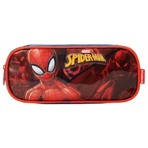 Estojo Escolar Homem Aranha Porta Lápis Infantil Organizador