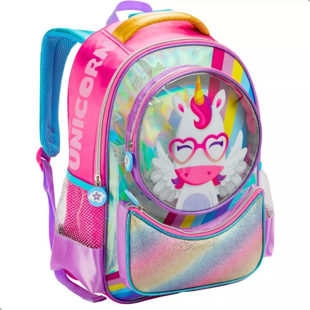 Mochila De Costa Infantil Unicórnio - Ideal Para Creche
