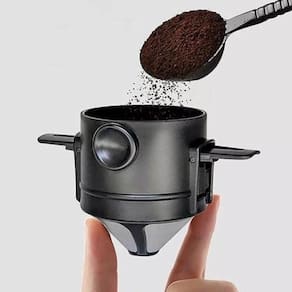 Mini Filtro Coador Café Portátil Reutilizável Suporte