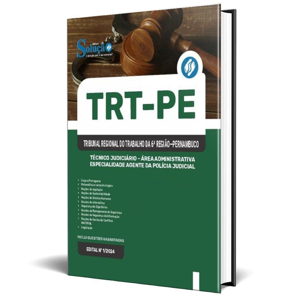 Apostila Trt Pe 2025 Técnico Judiciário Área Administrativa