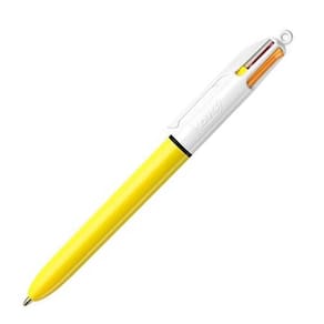 Caneta Esferográfica 4 Cores Corpo Amarelo 01 Unidade Bic