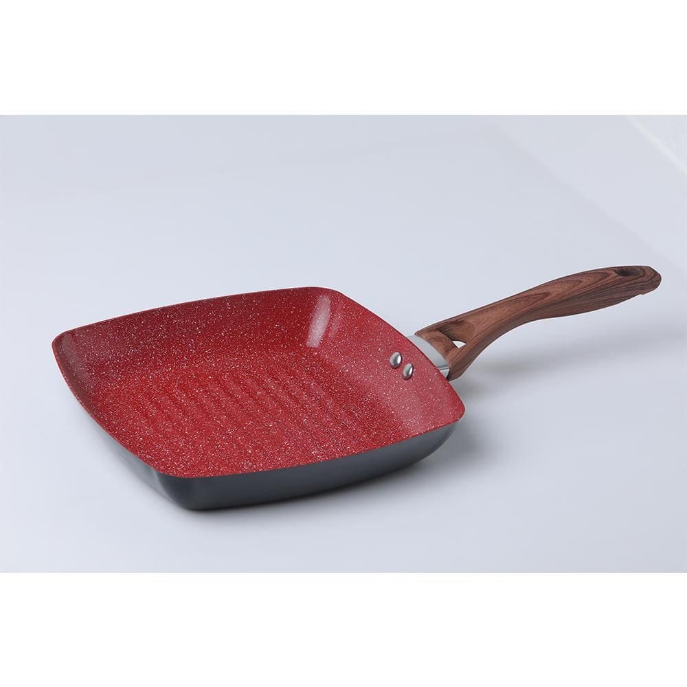 Frigideira Grill 24X24 1.4L Alum. Com Revestimento Ceramica