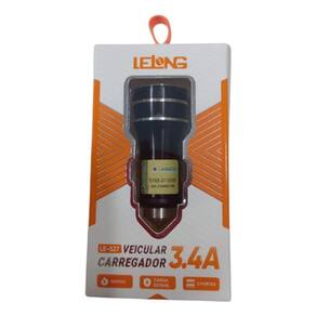 Carregador Veicular Com 2 Portas Usb 3.4A Lelong Le-527