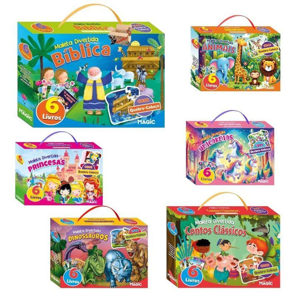 Kit Livro Infantil Maleta Divertida 6 Livros | Casas Bahia