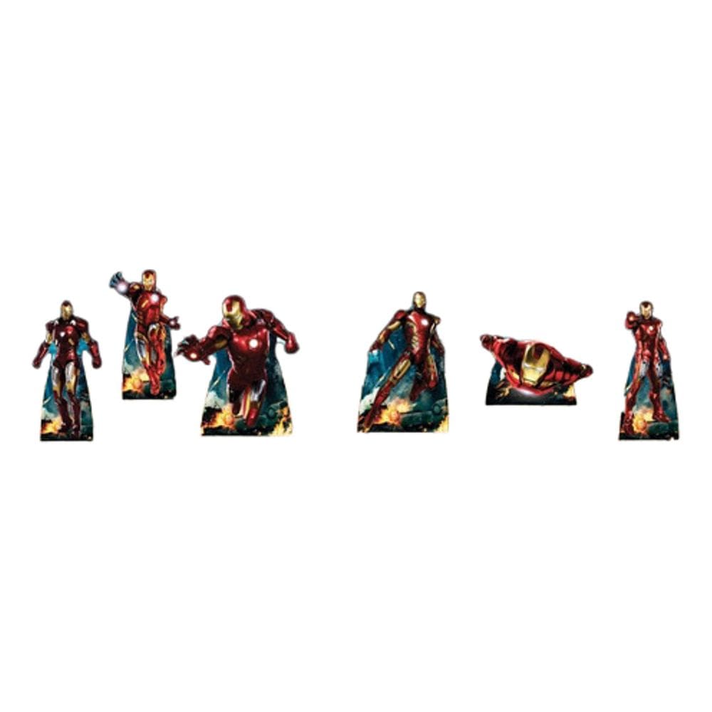 Homem De Ferro Kit 6 Enfeites De Decoração De Festa Infantil