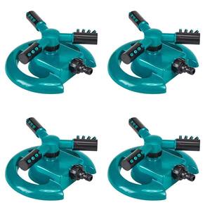 Kit 4 Und Aspersor Irrigador 360 Automático 12 Jatos Base