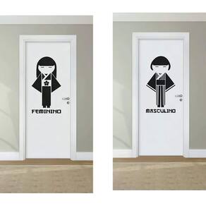 Adesivo Para Porta De Banheiro Mod08