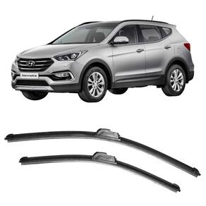 Par Palheta Limpador Frontal Santafe 2014 A 2019 Todos