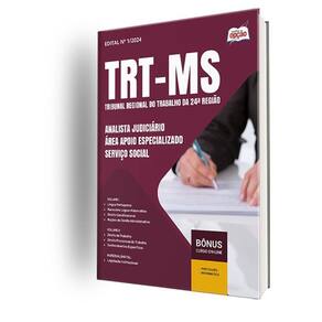 Apostila Trt Ms 2025 Analista Judiciário Área Apoio