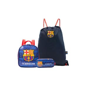 Kit Escolar Lancheira Térmica + Estojo + Saco Barcelona