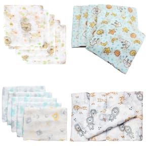 Fraldas De Pano Kit Com 10 Unidades 60X60Cm Neutro