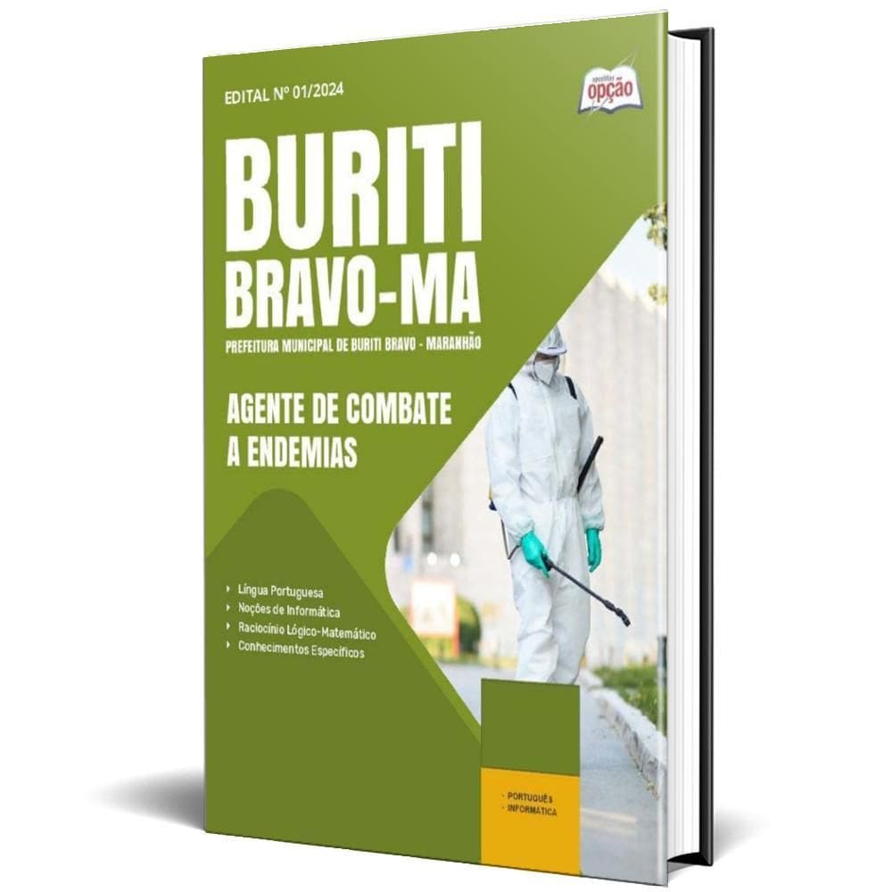 Apostila Prefeitura Buriti Bravo Ma 2025 Agente Combate A