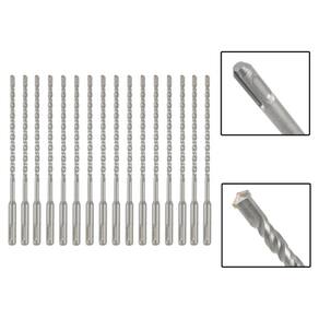 Jogo 16 Brocas Sds Plus 6X310 Mm Aço Carbono Tungstênio
