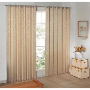 Cortina Sala Quarto Semi Blackout Bege 4,00X2,50 Sultan