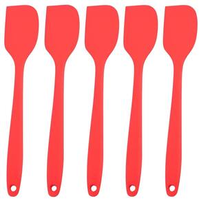 Espatula De Silicone Vermela Grande Kit 05 Un