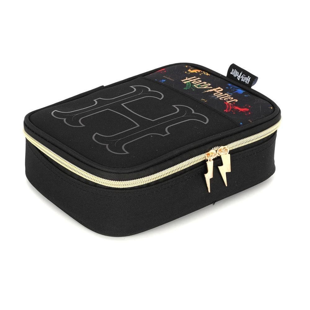 Estojo Baú Box Escolar Harry Potter Hogwarts Casas Luxcel