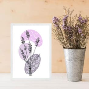 Quadro Decorativo Arte Lavanda - Estampas 45X34Cm