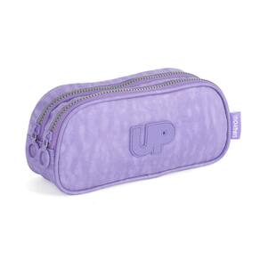 Estojo 2 Divisórias Crinkle Roxo Up4You Luxcel