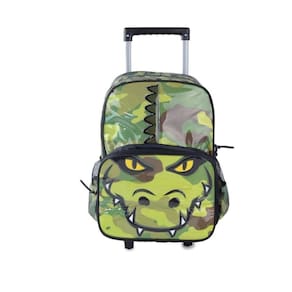 Mochila Escolar C/Rodas Up4you Jacaré Vede