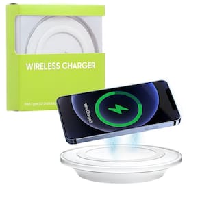 Base Carregador Wireless Slim Qi Standard Sem Fio - Branco